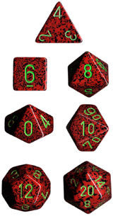 Speckled Strawberry 7pc Dice Set