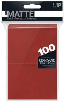 Pro-Matte Red Sleeves 100ct