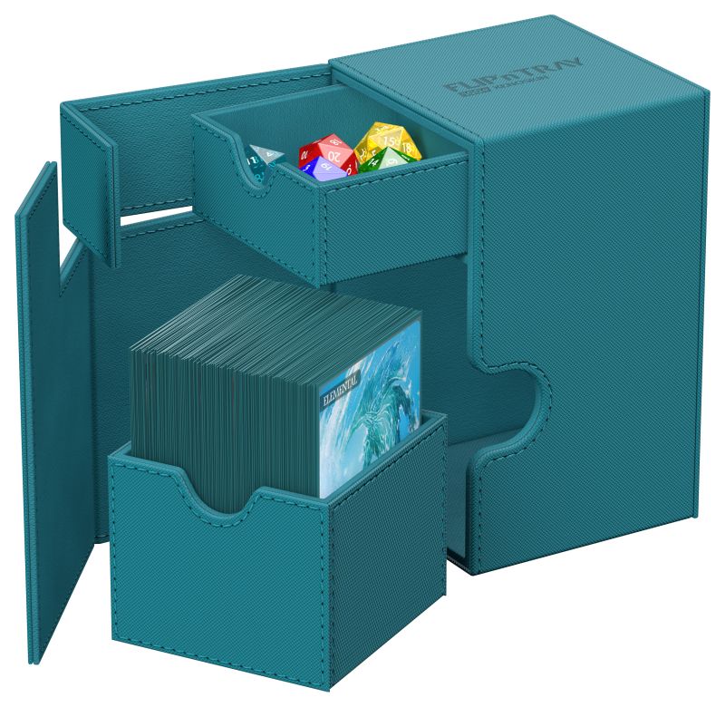 Ultimate Guard Xenoskin Flip'n'Tray 100+ (Petrol) Deckbox