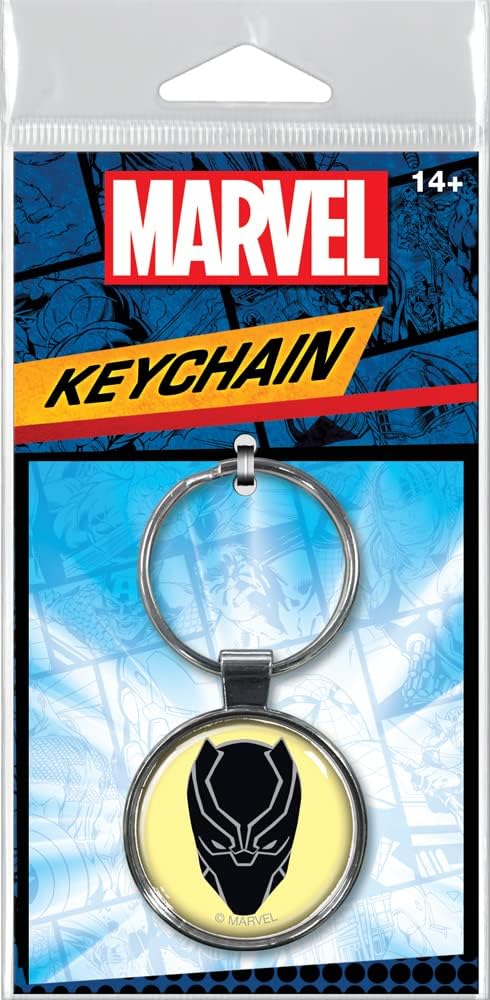 Black Panther Head Keychain