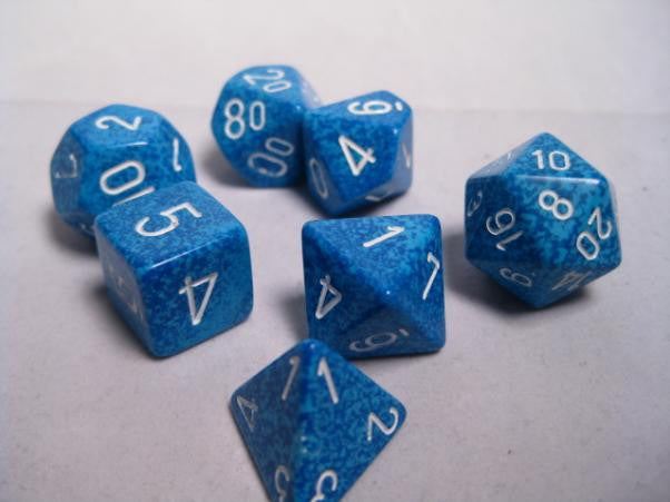 Speckled Water 7pc Dice Set