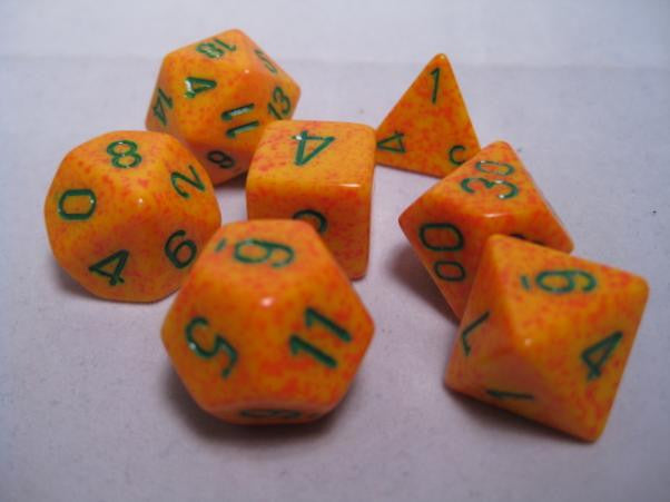 Speckled Lotus 7pc Dice Set