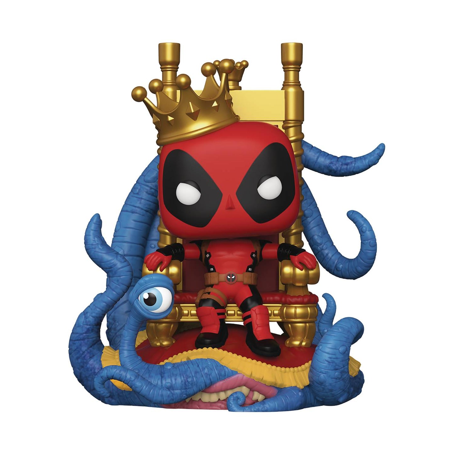 Pop Marvel King Deadpool On Throne Previews Exclusive Deluxe Vinyl Figure