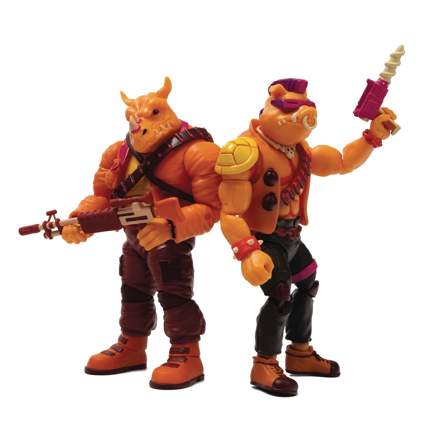 SDCC 2022 Bst Axn Exclusive Teenage Mutant Ninja Turtle Arcade Bebop & Rocksteady 5" Action Figure 2-Pack