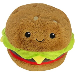 Squishable Snackers Hamburger 5" Plush