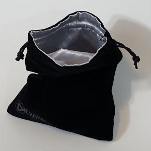 Velvet Dice Bag - Black 5x6.5"